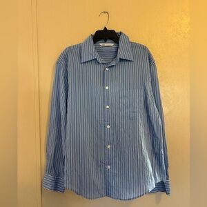 NWT Zara men’s Pinstripe Button Up shirt sz L